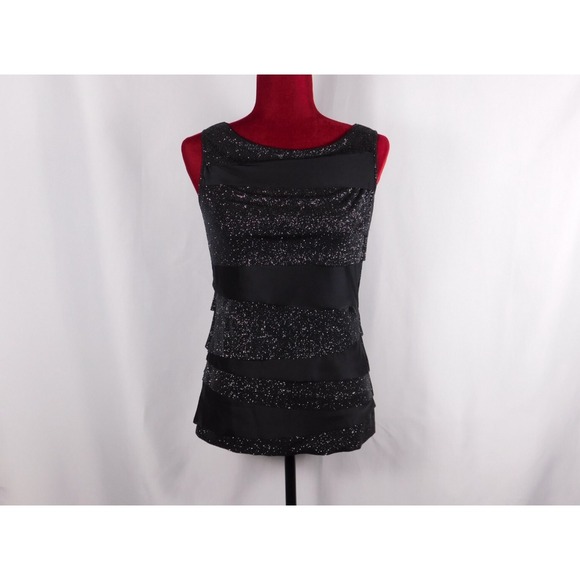 Vince Camuto Black‎ Sleeveless Layered Tank XS - Picture 1 of 9